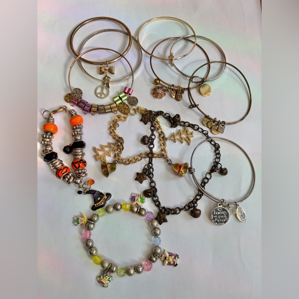 Vintage to modern Charm Bracelet Lot of 12